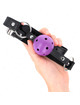 Kink - hollow hard purple ball 4.5 cm gag 63.5 x 2 cm