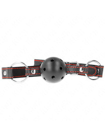 kink - mordaza de bola 4.5 cm negra dura hueca modelo 2 65 x 2.5 cm