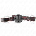 kink - mordaza de bola 4.5 cm negra dura hueca modelo 2 65 x 2.5 cm