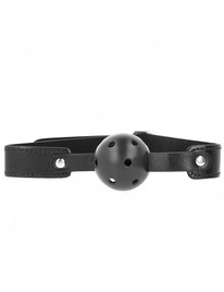 kink - mordaza de bola 4.5 cm transpirable negro 65 x 2.5 cm