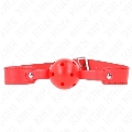 kink - mordaza de bola 4.5 cm transpirable rojo 65 x 2.5 cm