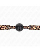 Kink - mordaza de bola 4.5 cm transpirable leopardo 65 x 2.5 cm