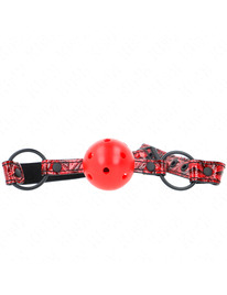 kink - mordaza de bola 4.5 cm con patrÓn de diamante modelo 1 64.5 cm ajustable 42- 60 cm