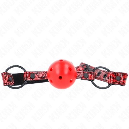 kink - mordaza de bola 4.5 cm con patrÓn de diamante modelo 1 64.5 cm ajustable 42- 60 cm