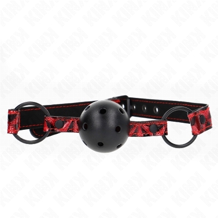 kink - diamond pattern ball 4.5 cm gag model 2 64.5 cm adjustable 42-60 cm