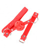 kink - mordaza de bola 4 cm transpirable con doble remache modelo 1 rojo 62 x 2.5 cm ajustable 42-58 cm