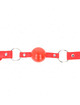 kink - mordaza de bola 4 cm tpe con candado rojo 60 x 2 cm