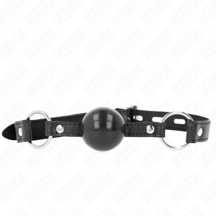 kink - mordaza de bola 4 cm tpe negro 60 x 2 cm
