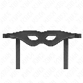 kink - leatherette mask model 1 30 x 7 cm