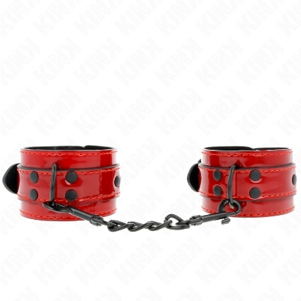 kink - dark red wrist cuffs 23 x 5 cm