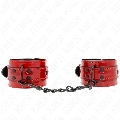 kink - dark red wrist cuffs 23 x 5 cm