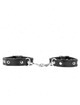 kink - muÑequeras mini negro con tachuelas ajustable 16-22 cm x 2 cm