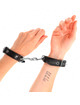 kink - muÑequeras mini negro con tachuelas ajustable 16-22 cm x 2 cm