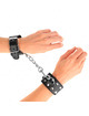 kink - wristbands with double line of adjustable studs black