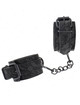 kink - dark lace covered wrist cuffs adjustable black 19-26 cm
