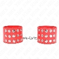 kink - wrist restraints with snap fasten red adjustable 19-24 cm x 5.5 cm