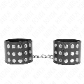 kink - wrist restraints with snap fasten black adjustable 19-24 cm x 5.5 cm