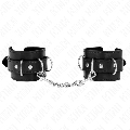 kink - 3 d-ring wrist restraints adjustable black 17.5-25 cm x 6 cm