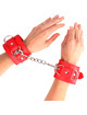 Kink - 3 d-ring wrist restraints adjustable red 17.5-25 cm x 6 cm