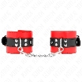 kink - wrist restraints red with black belt adjustable 17-28 cm x 6 cm