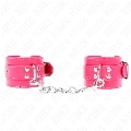 kink - muÑequeras fucsia con detalles en fucsia ajustable 20-28 cm x 5.5 cm