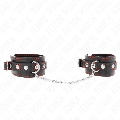 kink - muÑequeras pequeÑa negro con detalles en rojo ajustable 14-24 cm x 3.5 cm