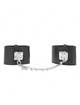 kink - fixed wrist restraints with chain 30 cm and padlock closure black adjustable 16-23 cm x 5.5 cm