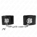kink - wrist restraints with padlock closure black adjustable 16-23 cm x 5.5 cm