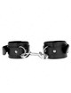 kink - muÑequeras simples con fila de remaches negro ajustable 17-28 cm x 5 cm