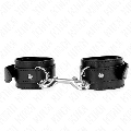 kink - muÑequeras simples con fila de remaches negro ajustable 17-28 cm x 5 cm