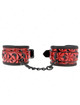 kink - diamond pattern wrist restraints dark red adjustable 17-26 cm x 5.5 cm
