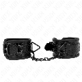 kink - diamond pattern wrist restraints black adjustable 17-26 cm x 5.5 cm