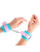 kink - muÑequeras chic azul / rosa ajustable 16-28 cm x 5 cm