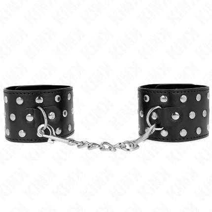 kink - muÑequeras estilo punk ajustable 19-24 cm x 5.5 cm