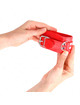 kink - muÑequeras sencillas rojo ajustable 20-23 cm x 5.5 cm