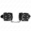 kink - muÑequeras con doble lÍnea de tachuelas negro austable 19-26 cm