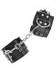 kink - double buckle wrist restraints black adjustable 19-26 cm