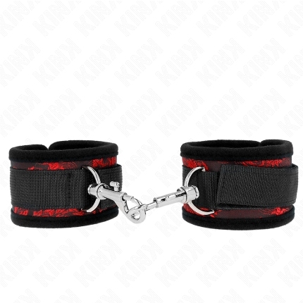 kink - muÑequeras diseÑo escÁndalo rojo-negro