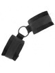 Kink - beginner fur hand cuffs 25 cm with o-ring 4 cm black adjustable 15-25 cm