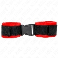 kink - muÑequeras nylon rojo-negro modelo 1 ajustable 25-35 cm x 6 cm