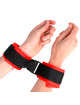 kink - muÑequeras nylon rojo-negro modelo 1 ajustable 25-35 cm x 6 cm