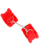 Kink - furry lined wrist restraints red adjustable 17-31 cm x 7 cm