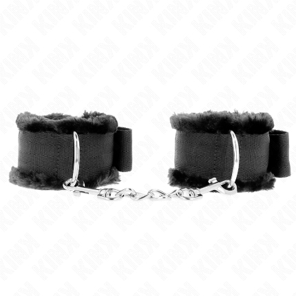 kink - muÑequeras forrada negro ajustable 17-31 cm x 7 cm