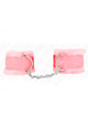 kink - furry lined wrist restraints pink adjustable 17-31 cm x 7 cm