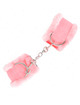 kink - furry lined wrist restraints pink adjustable 17-31 cm x 7 cm