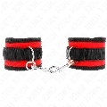 kink - muÑequeras nylon rojo-negro modelo 2 ajustable 18-35 cm x 6 cm