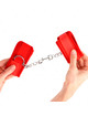 Kink - punhos de neoprene vermelho 42 x 5 cm