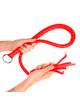 Chicote Kink Serpente com Anel de Mão Vermelho 65 cm