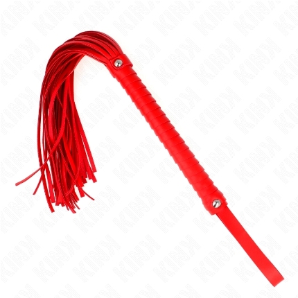 Chicote Kink Cabo Texturado Vermelho 48,5 cm