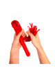 kink - whip with red textured handle 48.5 cm